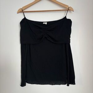 Wilfred Black Off the Shoulder Gloria Top